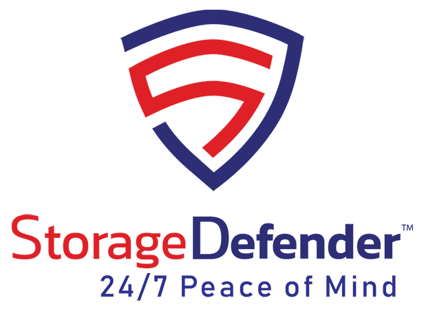 StorageDefender logo with shield emblem